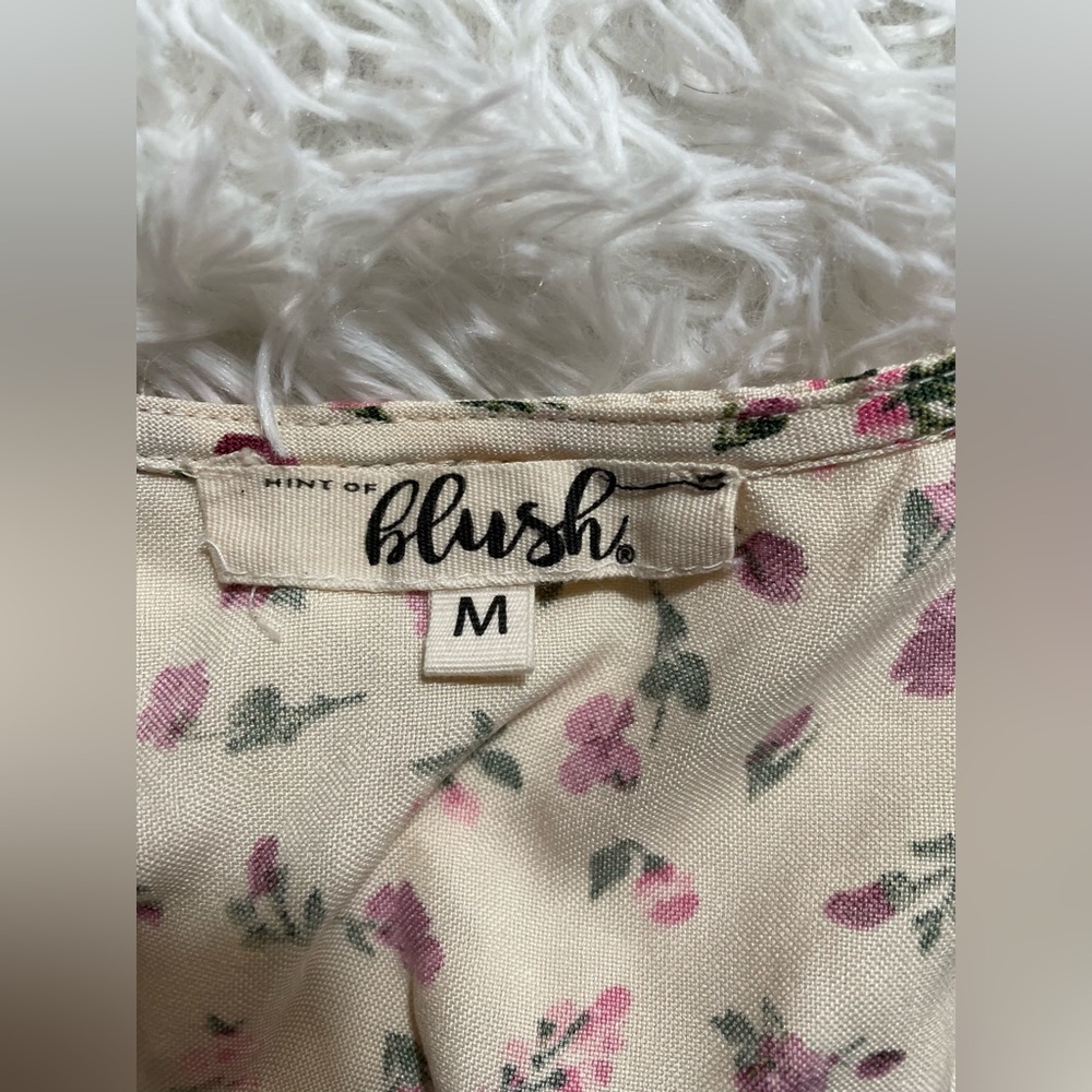 Retro Chic Western Cowgirl Vintage 40s 50s Pinup Floral Peplum Corset Top Pink M - Picture 3 of 5